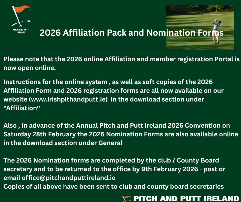 2026 Affiliation Pack and Nomination Forms image