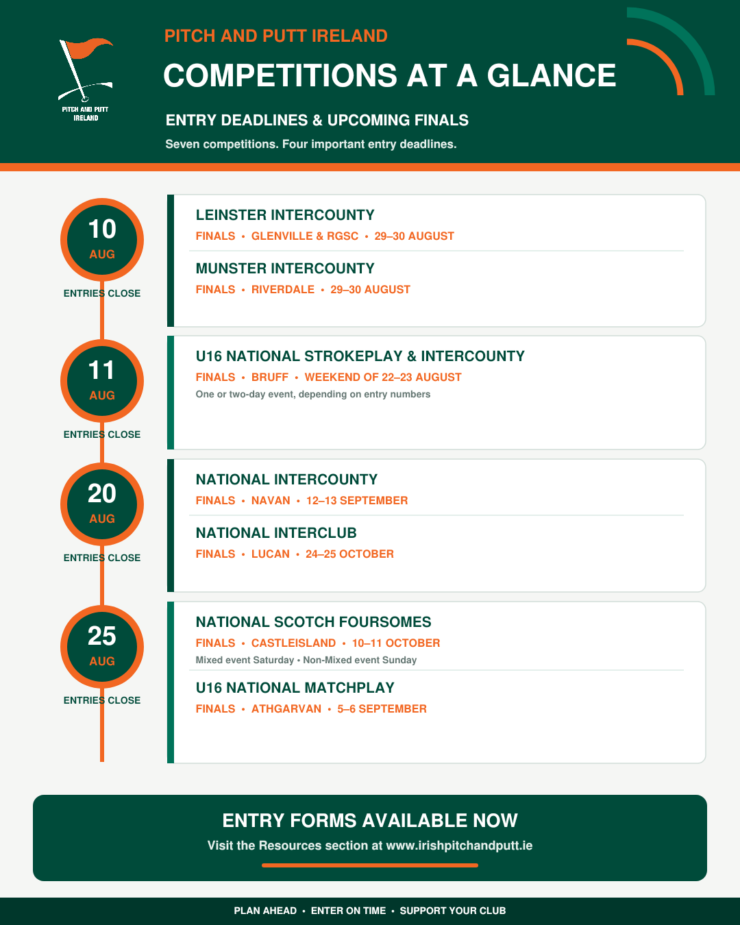 Busy Competition Schedule Ahead