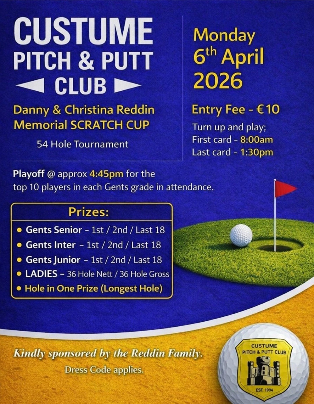 Custume - Danny & Christina Reddin Memorial Scratch Cup image