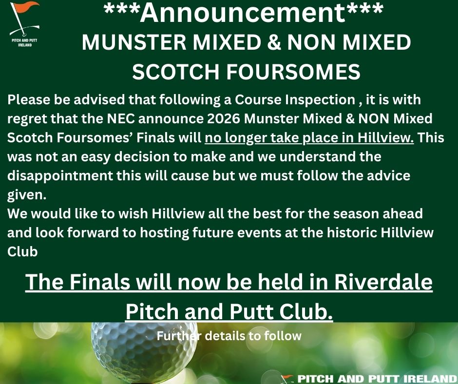 2026 Munster Mixed & Non Mixed Scotch Foursomes image