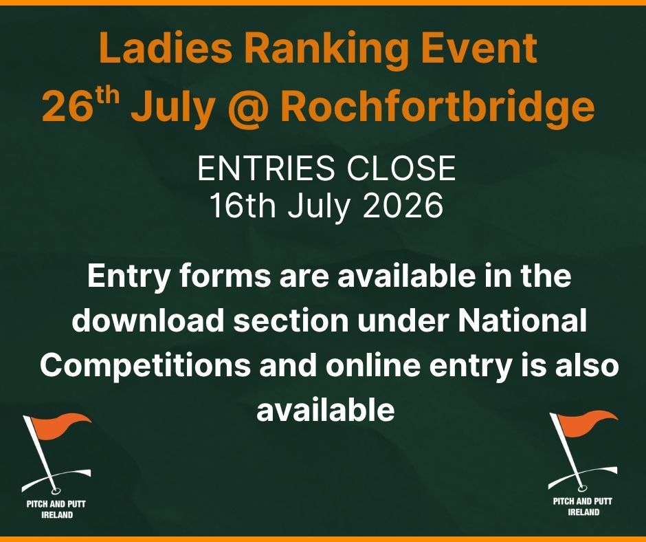 2026 Ladies Ranking Event - July @ Rochfortbridge