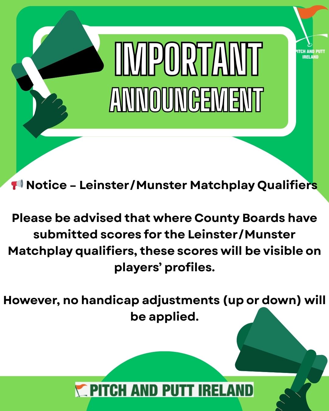 Leinster/Munster Matchplay Qualifiers Scores