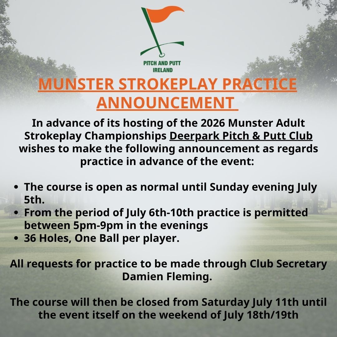 Munster Strokeplay Practice