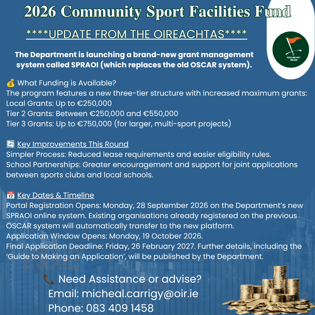 2026 Community Sports Facilities Fund - Update