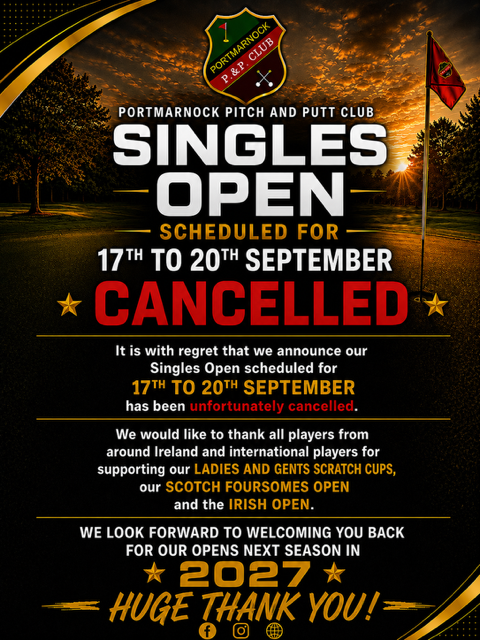 Portmarnock Singles Open - CANCELLED