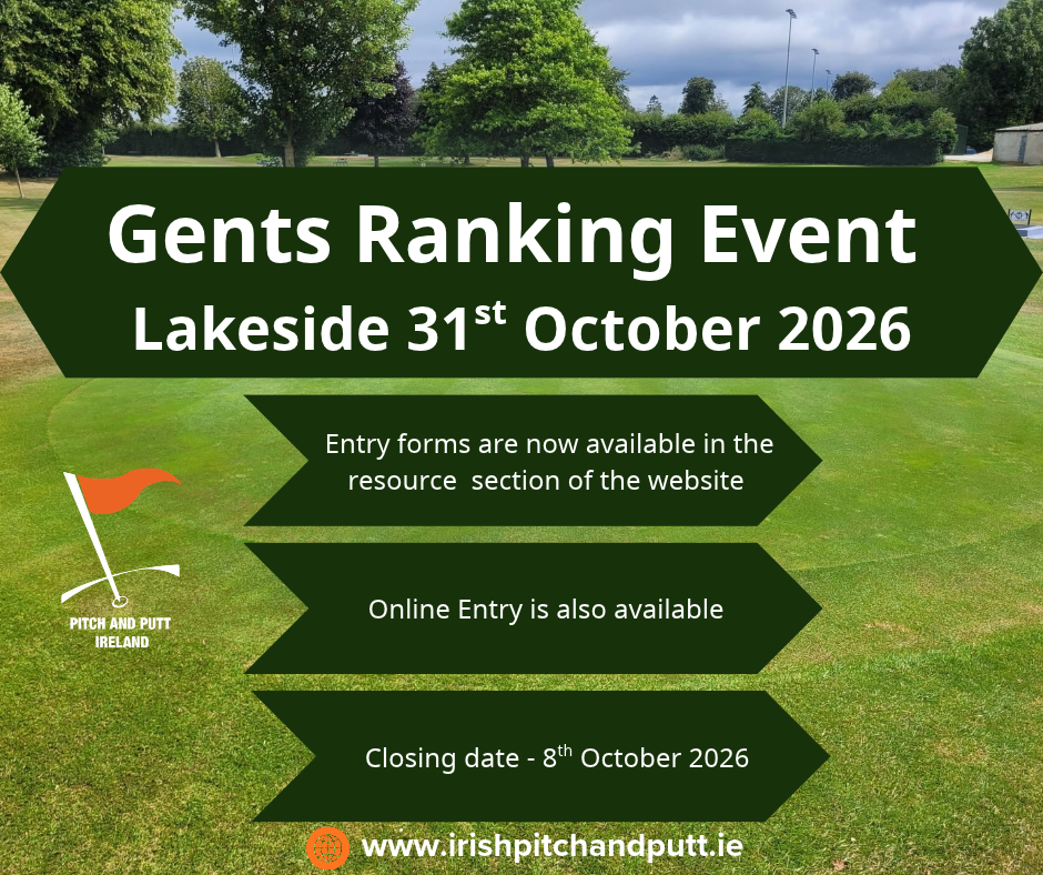 Gents Ranking Event - Lakeside 31st October 2026