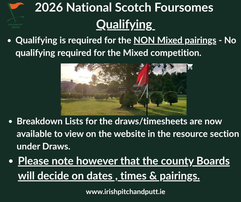 2026 National Scotch Foursomes Qualifiers