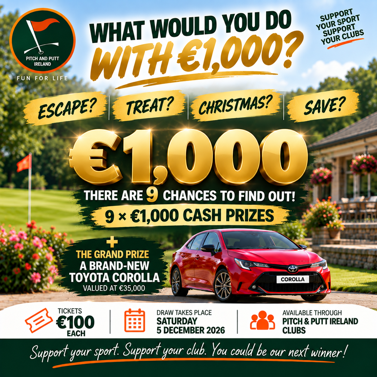 National Car Draw 2026 – Now 10 Chances to Win!