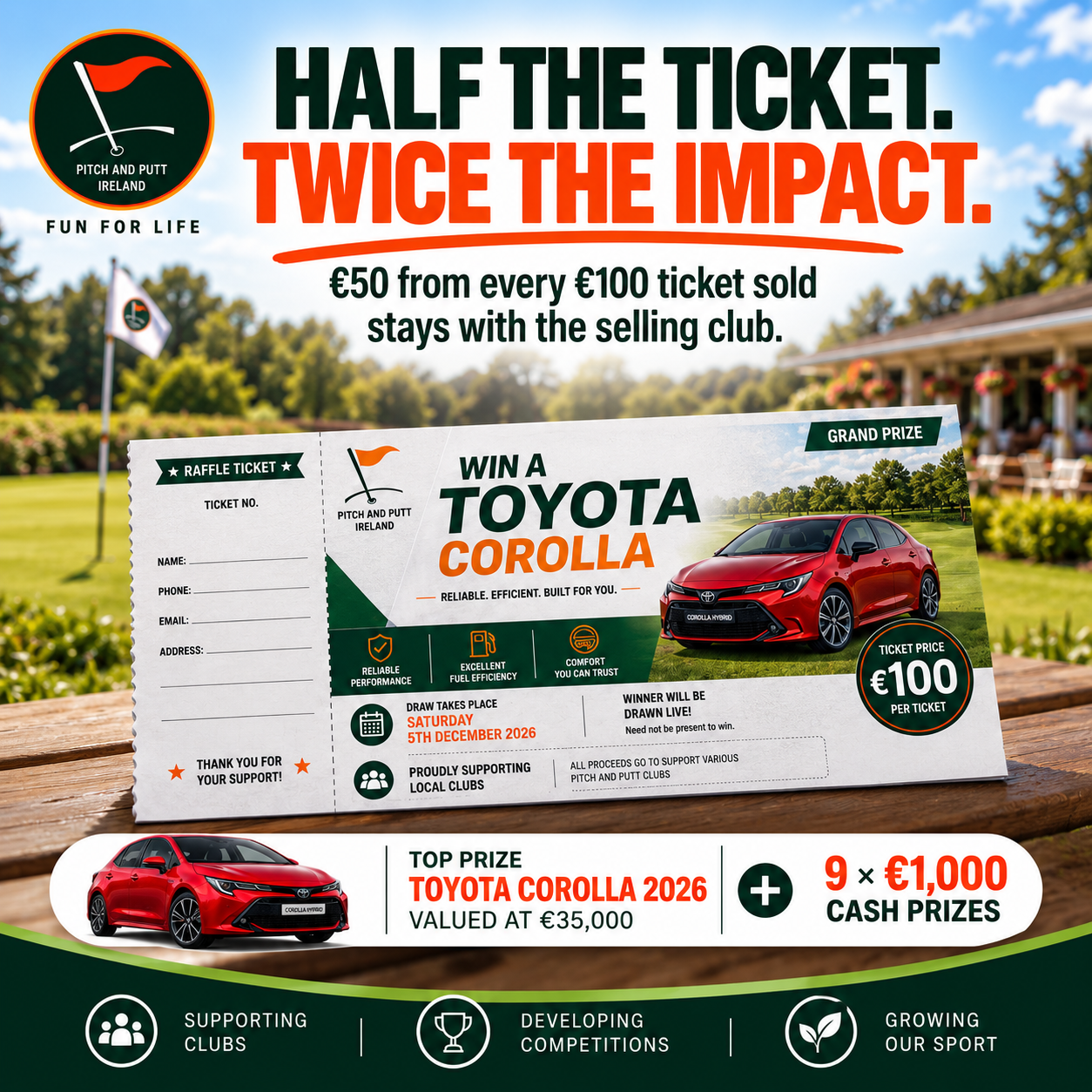 Half the Ticket. Twice the Impact.