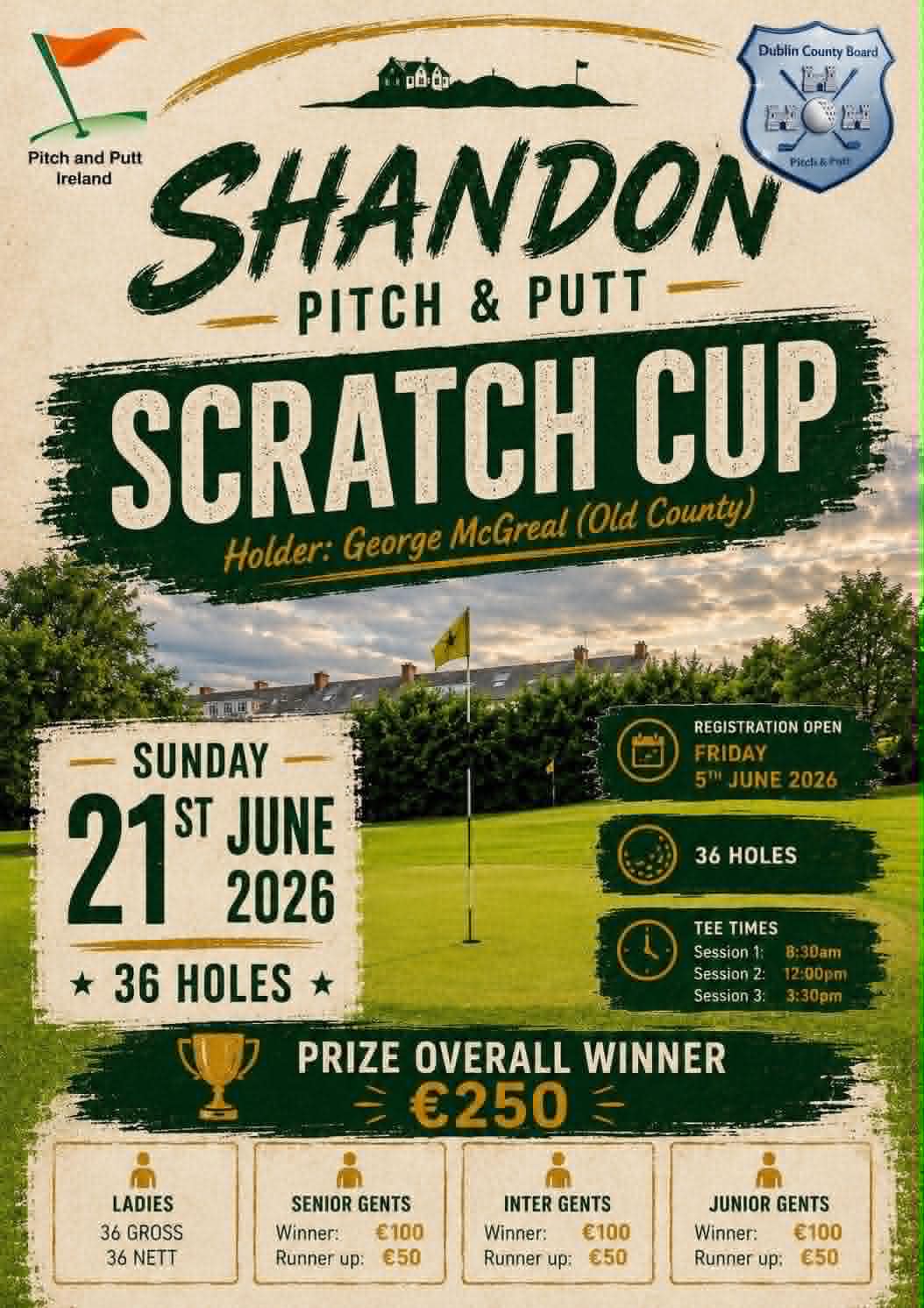 Shandon Pitch & Putt Scratch Cup 2026