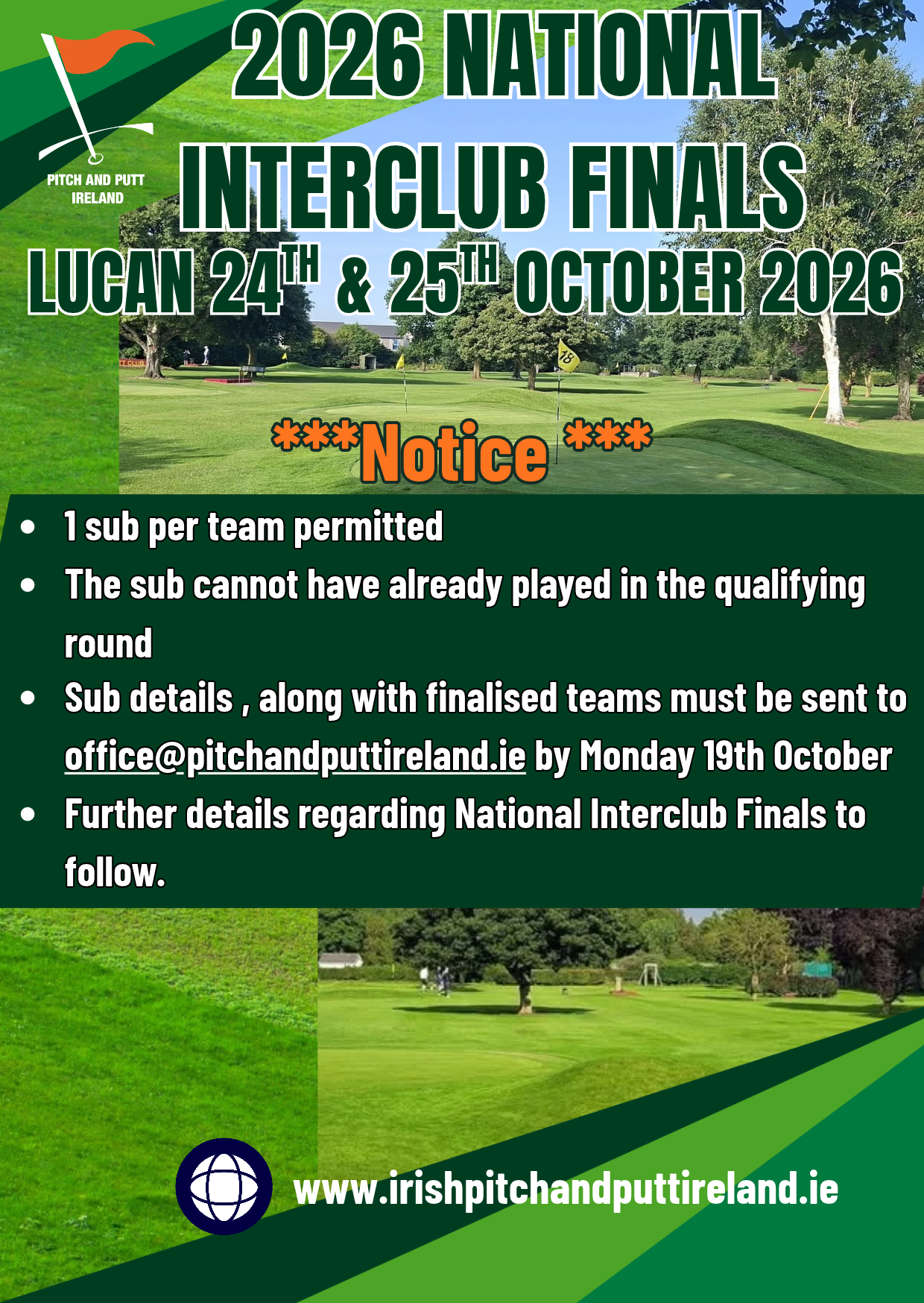 ******REMINDER******* National Interclub Finalised team