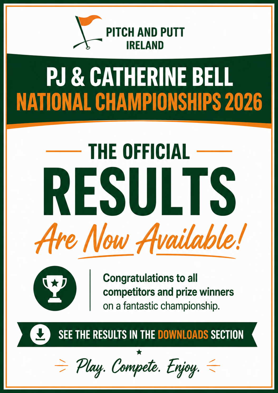 Pj & Catherine Bell National Championship Results